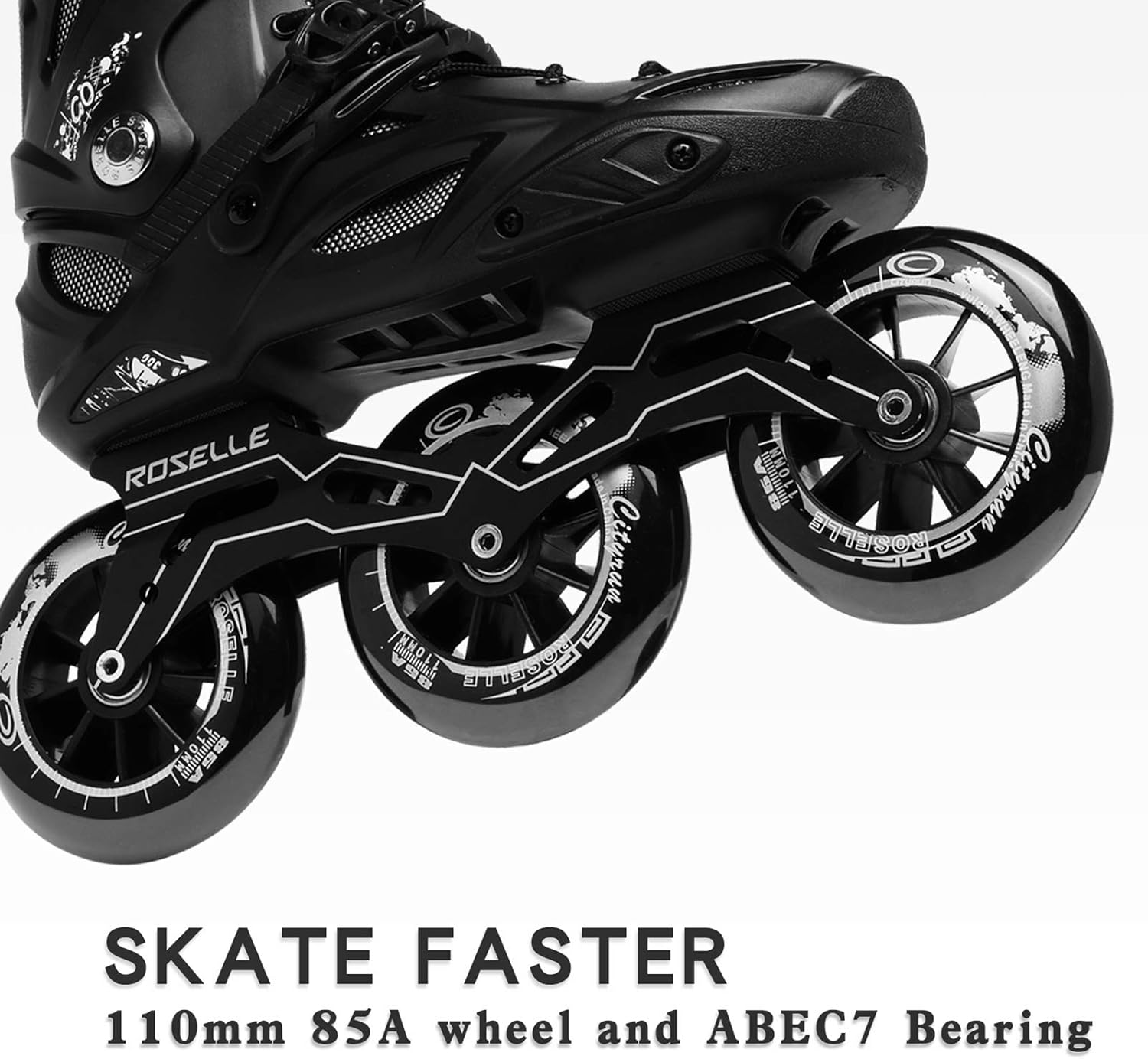 Inline Speed Racing Skates, High Performance Outdoor Roller Skates for Men, JEUWITH 3-Wheel Fitness Inline Skates for Adult and Youth : Sports & Outdoors