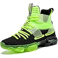 JMFCHI Kids Basketball Shoes High-top Sports Shoes Sneakers Durable Lace-up Non-Slip Running Shoes Secure for Little Kids Big Kids and Boys Girls