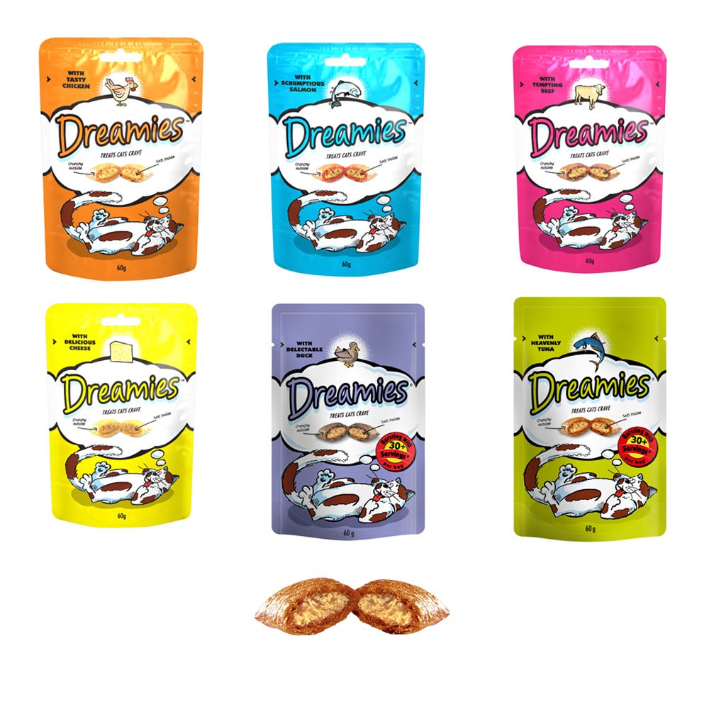 Dreamies Packs of Mixed Dreamies, Pack of 12