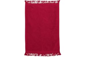 Q-Tees - Fringed Reversible Fingertip Towel (Size: 11" W x 18" L)