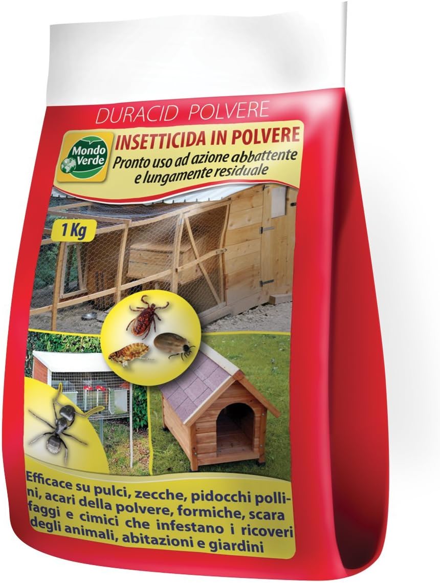 MONDO Verde Insecticide Against Powder Cockroaches Insects For The Home, in the house, barn – 1 kg