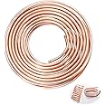 XIFOWE 99.9% Copper Tube 3/8" OD x 5/16" ID 50 Ft, Tube Wall: 1/32", Refrigeration Seamless Round T2 Pure Copper Tubes, Soft Coil Copper Tubing, Used In Refrigerators, Air conditioners, DIY project...