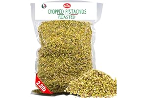 Pistachios Roasted Chopped, 2.2 lb (1 kg), Dry Roasted Unsalted Pistachio Crumbles, Chopped Pistachios nuts for ice cream sundaes, Gusto Etna, Non GMO, Product of Italy