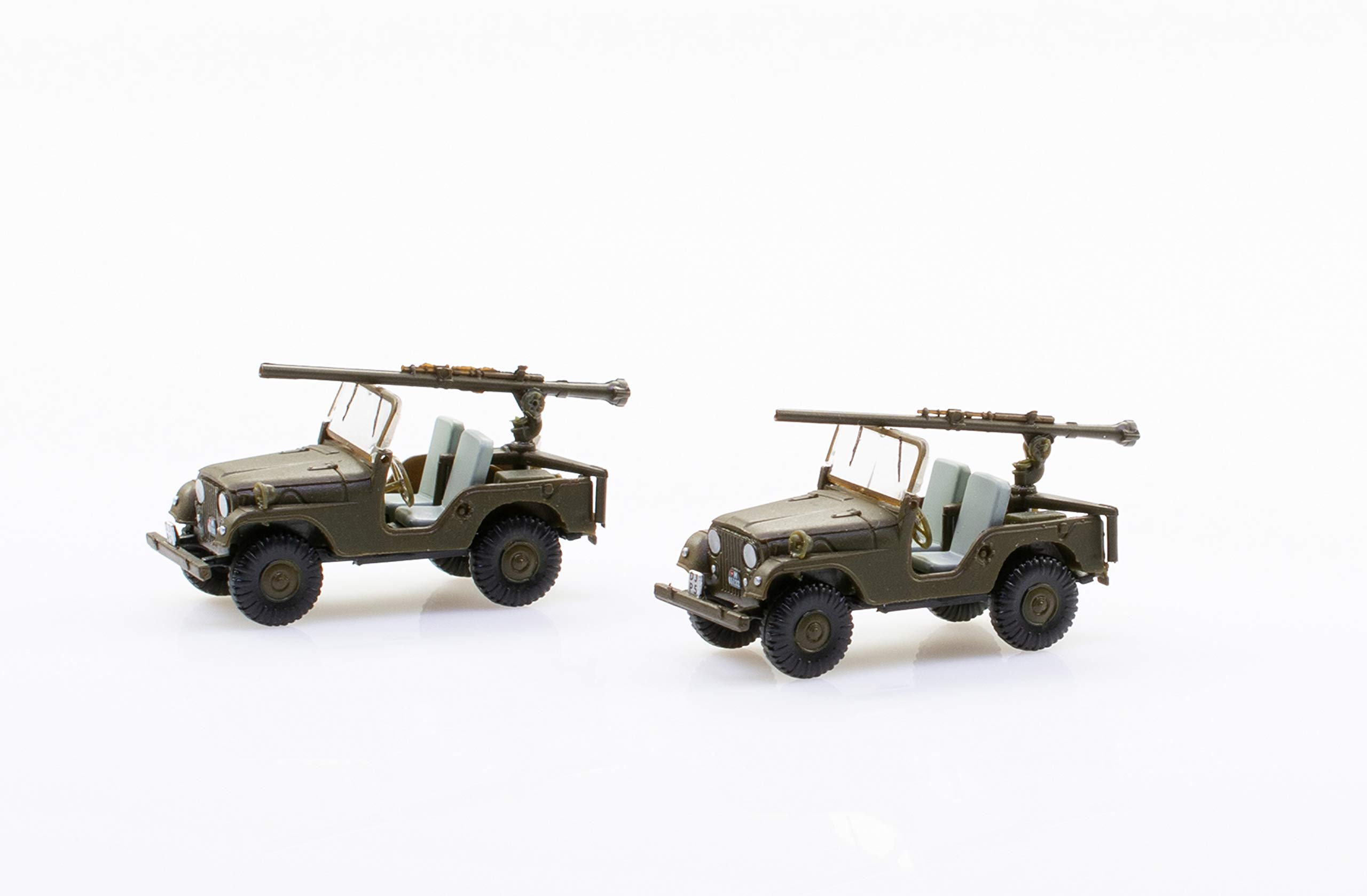 Arwci ACE 85005106 1/87 Set with 2 Jeep PAK58 Tank Defense Company BAT Die-Cast Collector's Models
