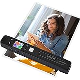 MUNBYN Portable Scanner, Photo Scanner for Documents, Pictures, Texts at 1050 DPI, Flat Scanning, Includes 16GB Card, Wand Do