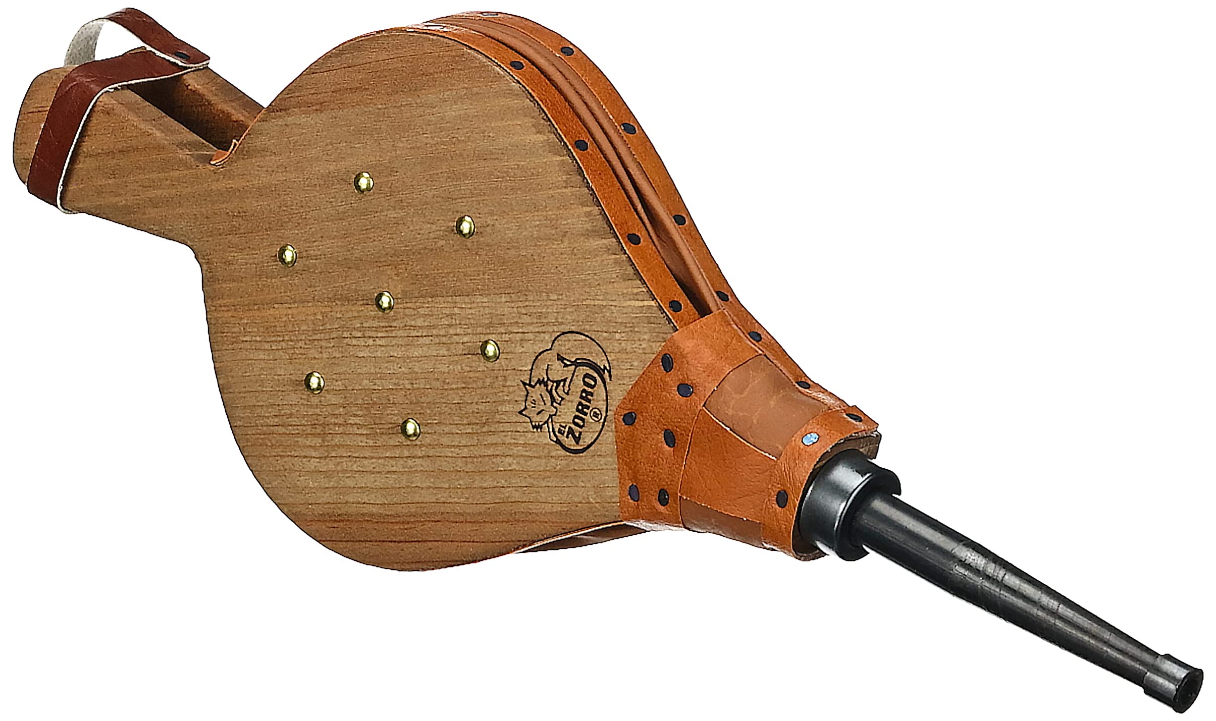 Imex El Zorro – Wood and Leather Bellows 44 x 16 cm | Skay Lining | Accessories for Fireplaces, Barbecues and Stoves