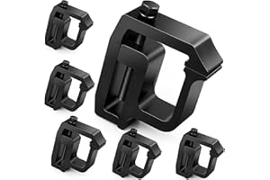 moveland Upgraded 6 PCS Truck Cap Clamps - Heavy Duty Truck Cap Clamps - More Secure Camper Shell Clamps for Dodge Dakota Ram 1500 2500 3500, F150 F250, Titan, Tundra