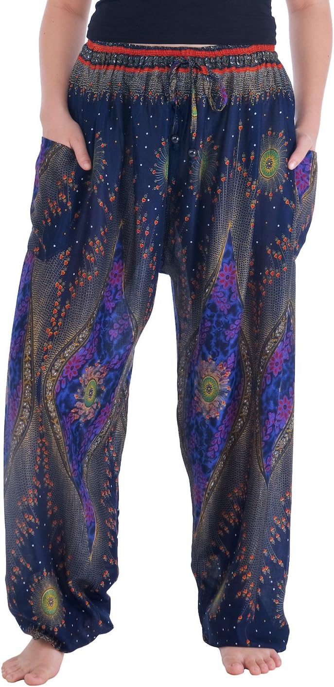 Harem Pants for Womens Summer Clothes Boho Hippie Linen Pants Women