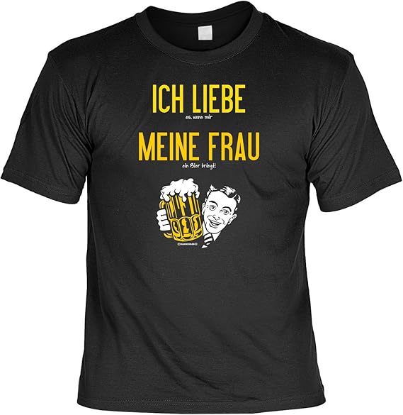 TShirt Ich Liebe Meine Frau Wenn sie Mir Bier bringt lustiges