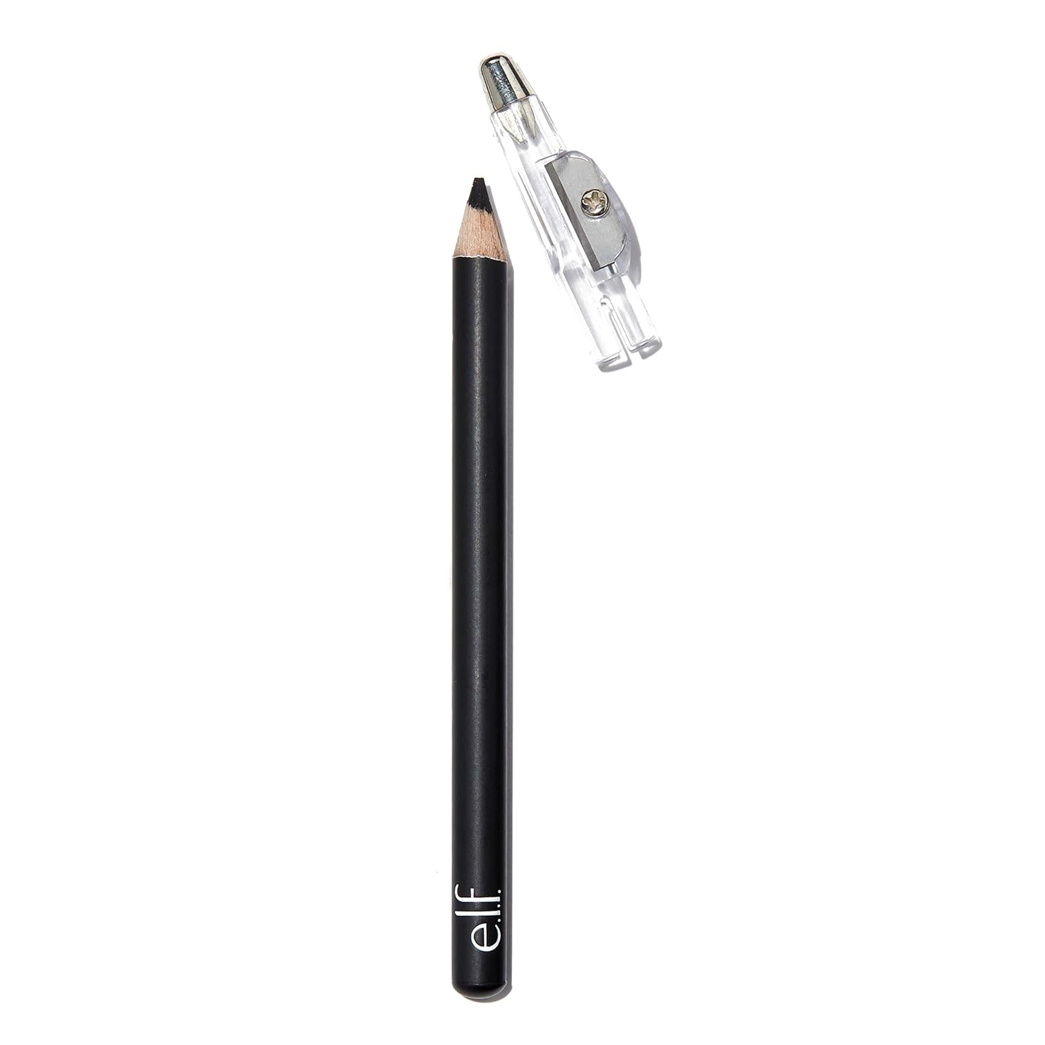 e.l.f. Satin Eyeliner Pencil with Built-In Sharpener, Black, 0.03 oz.