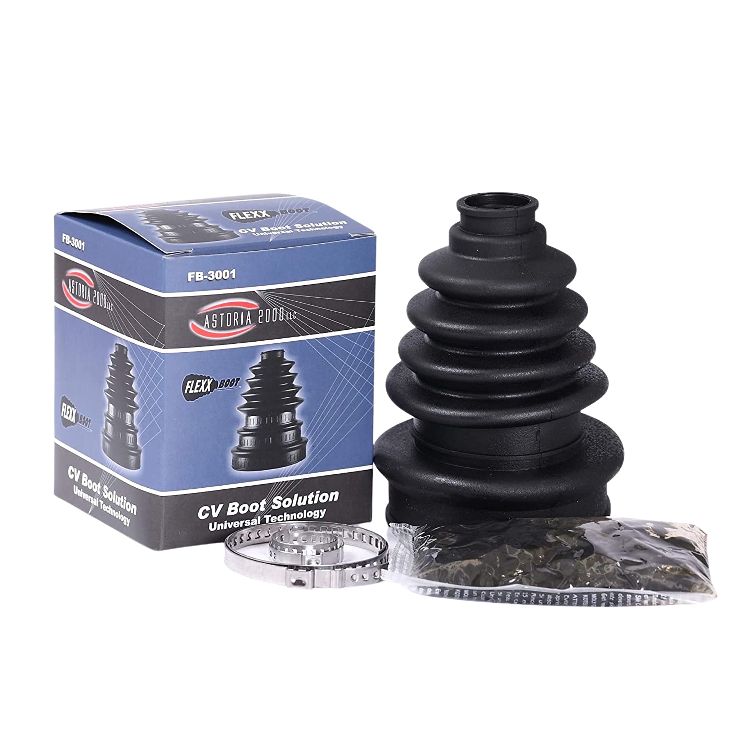 thumbnail image 2 of FlexxBoot FB3000 Universal CV Boot For Small Shafts | 20-24mm Fit | No Axle Removal Needed | Includes Grease & Clamps 2 of 13