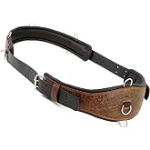 Jeereal Leather Training Surcingle for Horses，Heavy Weighted Leather Reinforced