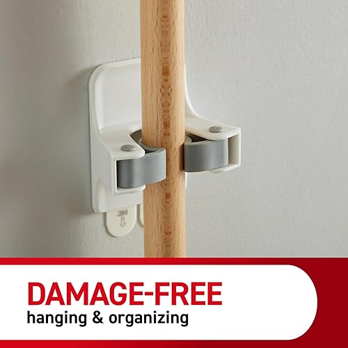 Command Broom and Mop Grippers, Hangers and Command Strips