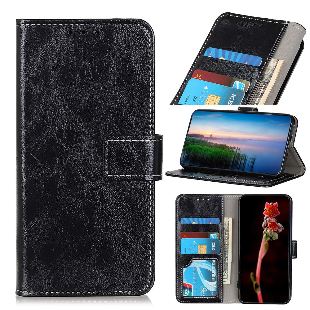 BellaCase Phone Case for Oppo Find X3 Neo, Sturdy Practical Oppo Find X3 Neo Phone Case, Magnetic Flip Wallet Case for Oppo Find X3 Neo, Black