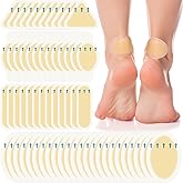 90 Pieces Blister Bandages for Feet Toes Hydrocolloid Gel Bandages Blister Pads for Prevention and Recovery