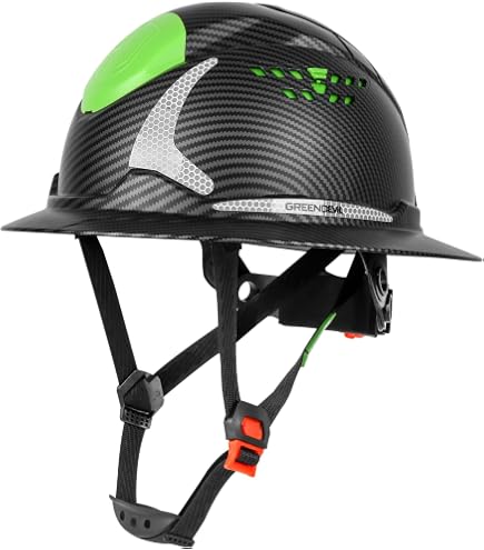DS-SMAAT Full Brim Hard Hat Vented Cascos De Free size, Multicolor DS-SMAAT Full Brim Construction Hard Hat with Visor, 6-Point  main image 2