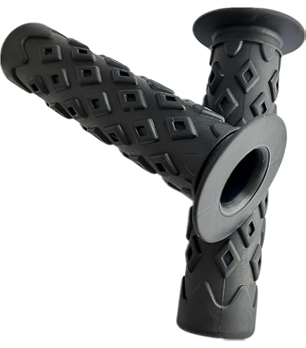 Alta Mushroom Two-Tone Bike Grips - Multiple Colors Available, 115mm Long, Fits 7/8 Inch Handlebars