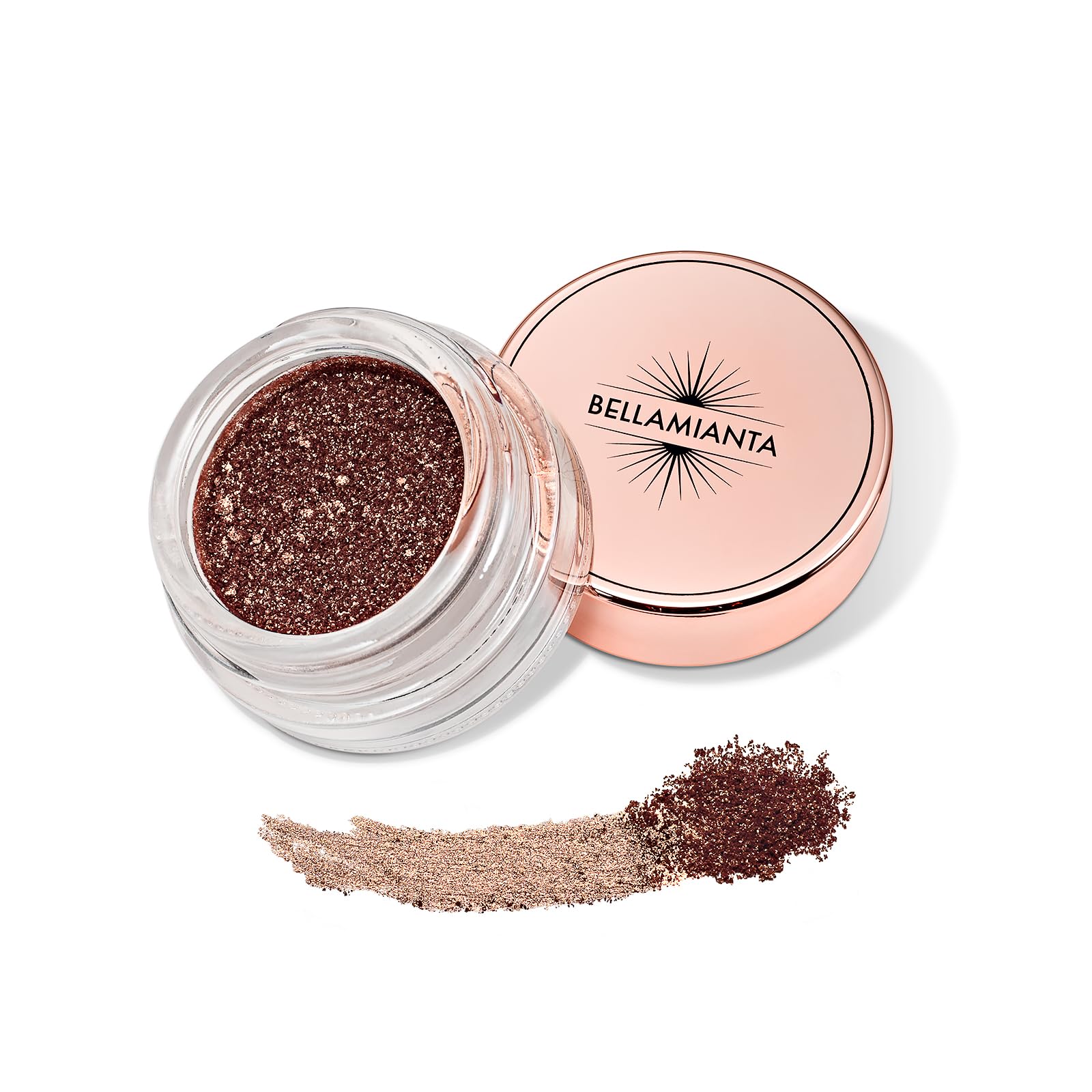 Bellamianta Magma Fusion Eyeshadow Pots (Cooling Lava), Long Lasting Colour, Pigment Eye Makeup, Buttery, Weightless Finish, Easy Blending, Sun-Kissed Glow With Shimmering Copper Bronze Undertones