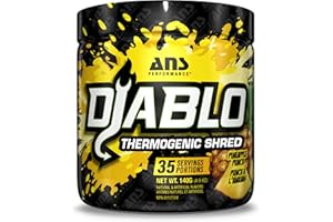 ANS Performance Diablo (35 Servings, 4.9 oz) - Energy Powder for Elevated Strength & Stamina - With Added Kinetq, Garcinia, L
