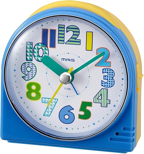 Amazon Co Jp Mag マグ 目覚まし時計 非電波 アナログ クリップ 連続秒針 ブルー T 735bu Z ホーム キッチン