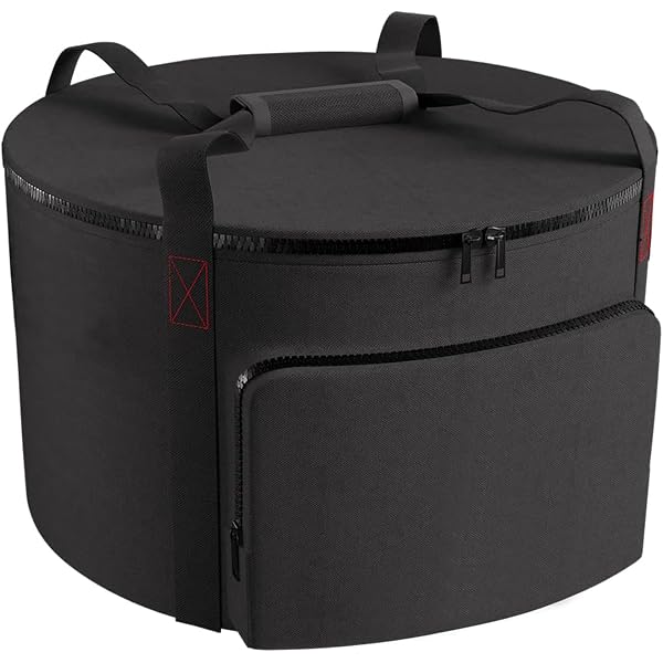 Sac De Transport Pour Bol Chantant En Cristal - Tissu Rembourré, 2 Poches Externes, Double Fermeture éclair - Violet - 8