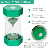 Temple Lodge Jumbo Sand Timer for Kids Green 1 Minute Visual Tool view 3