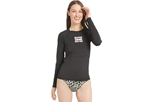 Billabong Women's Swimwear UPF 50 Long Sleeve Sun Tee Rash Guard Shirt