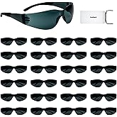 toolant Bulk Clear Safety Glasses with ANSI Z87.1 / UV 400 Standard, Eye Protection for Shooting, Construction and Laboratory