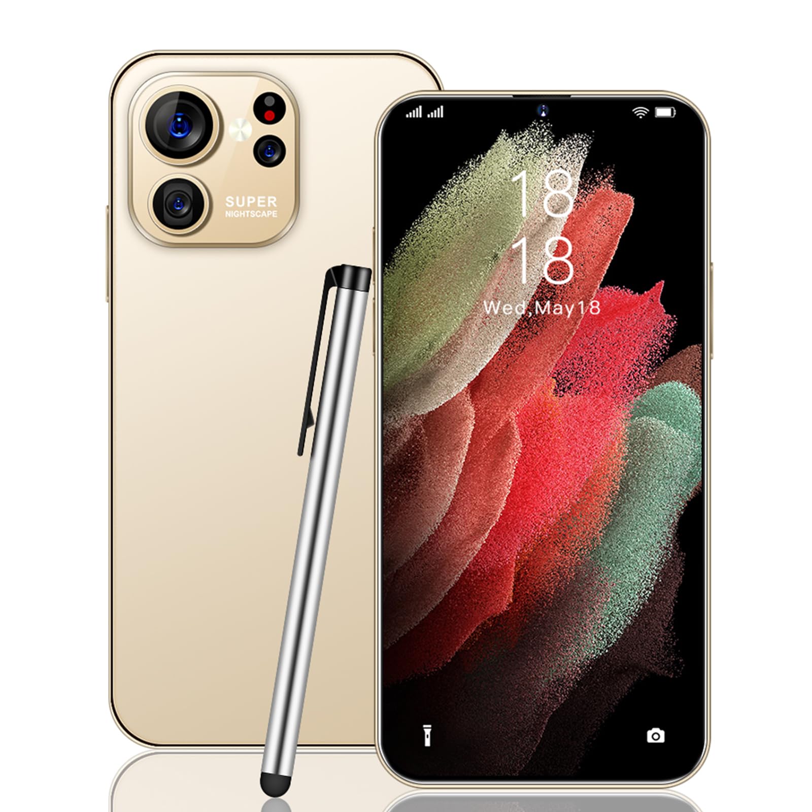 X23 Ultra No SIM Card Required Smartphone Host 6.3 Inch HD + Large Screen Resolution 480*1014 Cell Phone 2GB + 16GB Memory, Smartphone 5MP Front Camera, 2850mAh High Capacity Battery