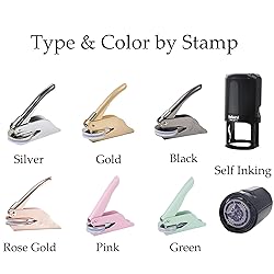 OFCCUSTOM Wedding Embosser Personalized Name Date
