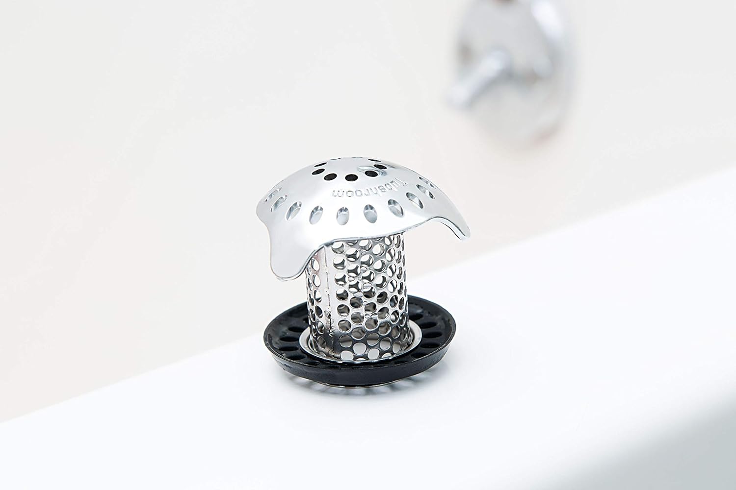 TubShroom Ultra Revolutionary Bath Tub Drain Protector Hair Catcher/Strainer/Snare, Stainless Steel: Home & Kitchen