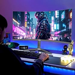 LXZ Curved Gaming Monitor 37.5 inch, 144hz