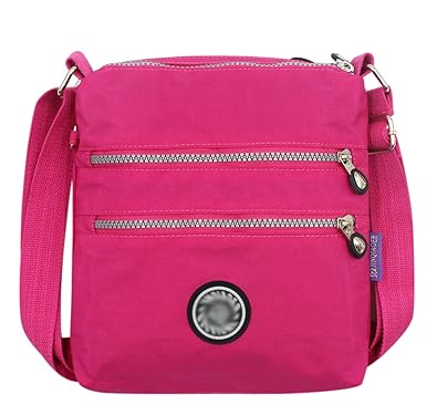 Aibearty Aibearty Nylon Crossbody Bag Satchel Handbags Casual Shoulder Purse with Multi Pocket
