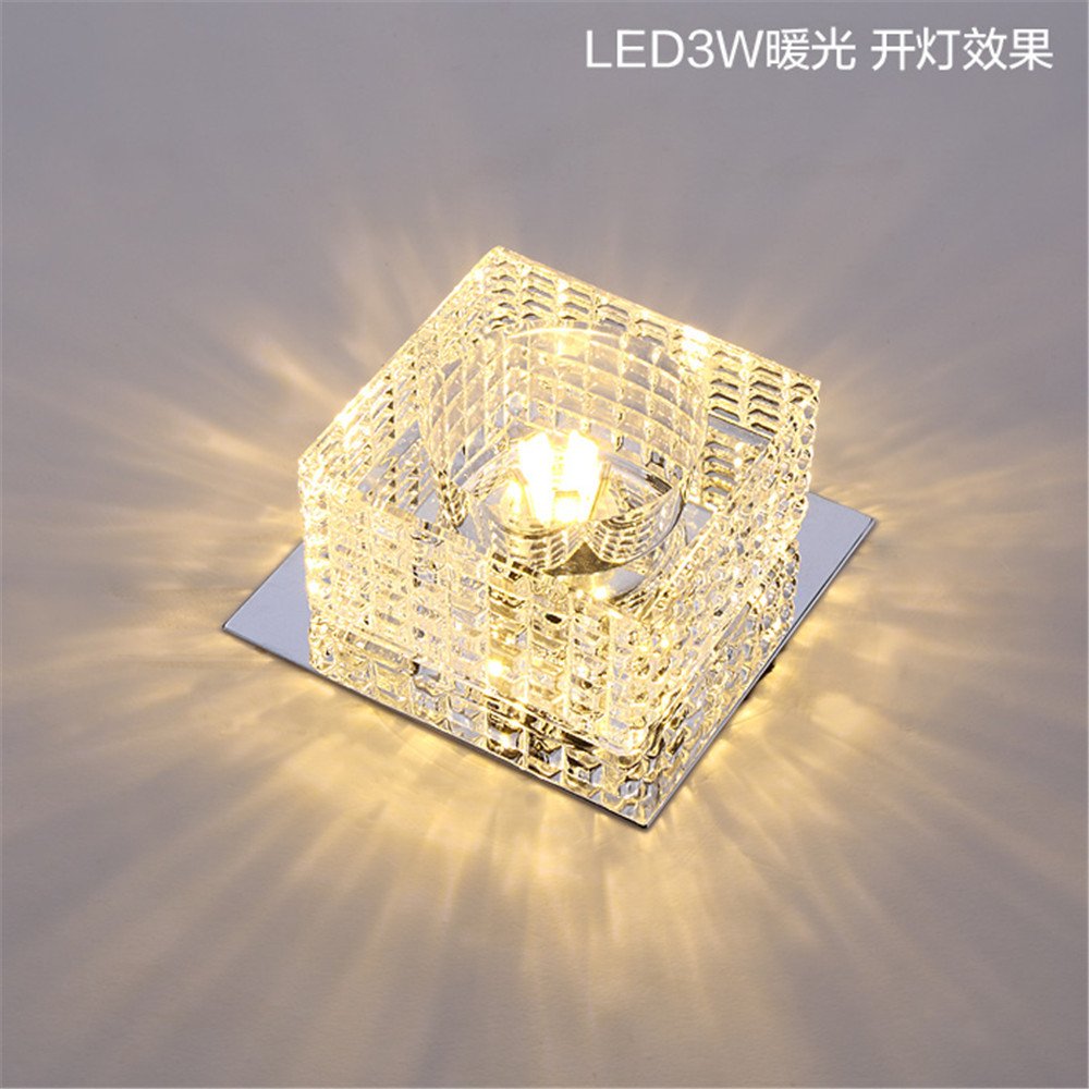 100 h45mm BRIGHTLLT Eingangslampe LED-Gang Korridor Wohnzimmer Kristall