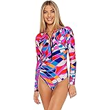 Trina Turk Rio Zip-Up Paddle Suit Multi LG (US Women's 10)