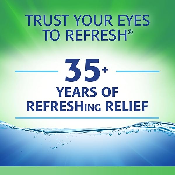 REFRESH TEARS, LUBRICANT EYE DROPS, 2 BOTTLES .5 FL OZ (15 ML)
