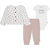 HUGGIES unisex-baby Bodysuit, Sweater and Pants 3-piece Outfit Set