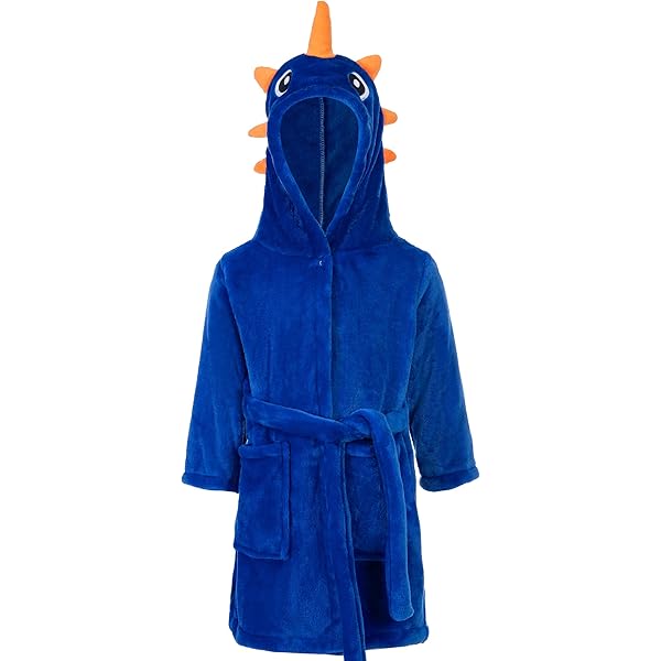 A2Z 4 Kids Girls Bathrobe Hooded Giraffe 3D Animal Robe Cozy All In One