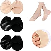 SooGree Ball of Foot Cushion Socks Women Toe Cover with Padding Toe Topper Liner Socks No Show Half Sock with Sponge Cushion