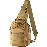 LBlanco Tactical Shoulder Sling Bag Small Outdoor Chest Pack Backpack for Men Traveling, Trekking, Camping, Sling Backpack
