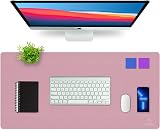 K KNODEL Desk Mat Dual-Sided 60x35cm Purple PVC Leather Waterproof