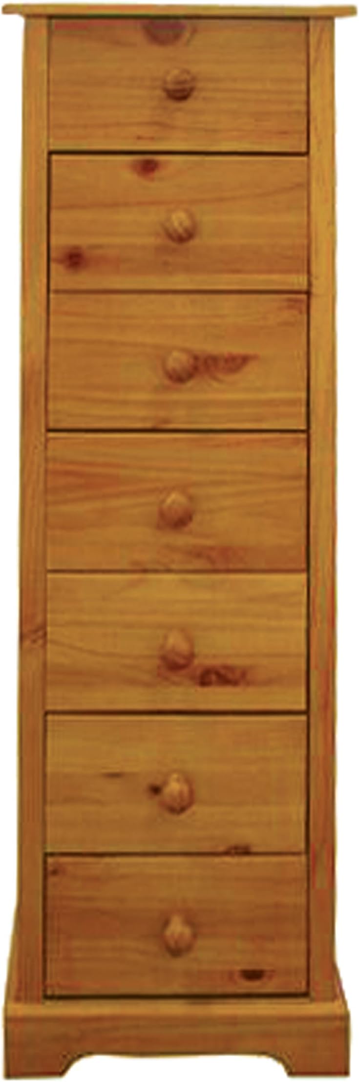 LPD Furniture Baltic 7-Drawer Chest with Varnish, Antique Pine, one size