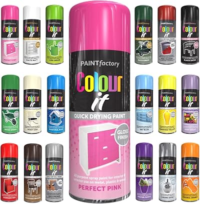 Classic Signature All Purpose Pink Aerosol Spray Paint 400ml Quick Dry