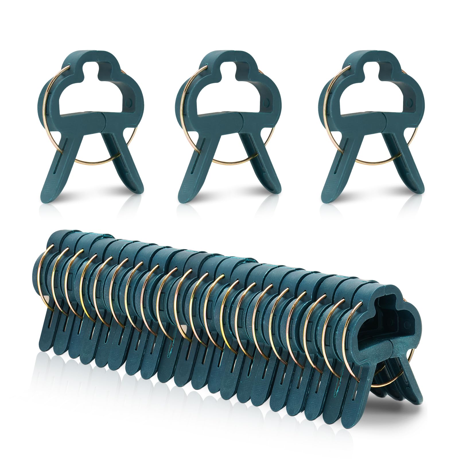 KINGLAKE 50Pcs Garden Plant Clips Adjustable Plant Stem Clips for Support Vine Vegetables Tomatoes Climbing Plants