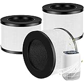 3 Pack DH-JH12 Replacement Filter Compatible with VOOPNU DH-JH12 Air Purifier, ToLife TZ-K1 Air Puri-fier, MK01 MK06, and FreAire KN6391 Air Purifiers, 3-in-1 Filtration JH12 Replcement Filter
