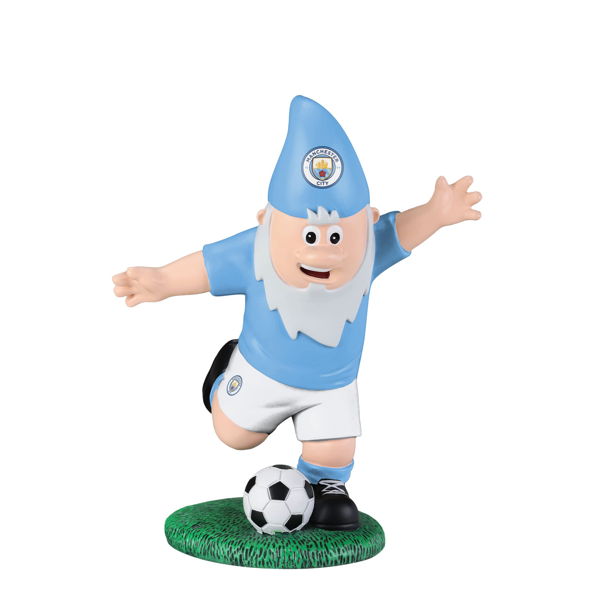 FOCO Officially Licensed Manchester City FC Striker Football Garden Gnome