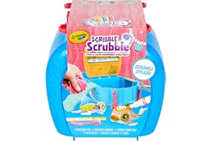 Crayola Scribble Scrubbie Pets, Ocean Animals Playset, Color & Wash Creative Toy, Gift for Kids, Age 3, 4, 5, 6