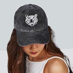 Tiger Embroidered Baseball Cap for Women Men Animal
