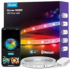 Govee 16.4ft RGBIC LED Strip Lights, LED Lights for Bedroom, APP Control | DIY Multiple Colors on One Line, Color Changing Li