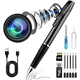KQoolShuai Mini Spy Camera Pen 1080P Full HD Video Recorder with 64GB Card, USB Charging, Security Surveillance Camera